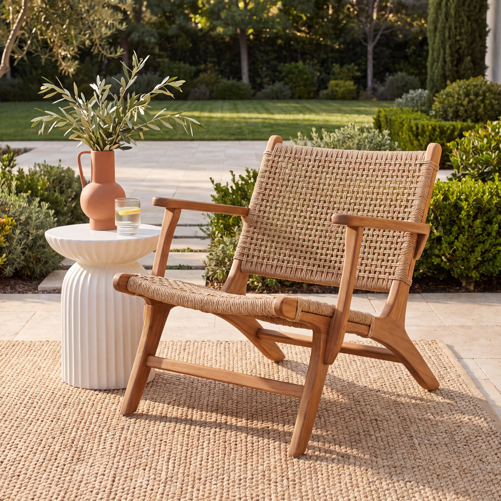 Calava Teak Patio Lounge Chair