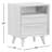 Cura American Black Walnut Wood Nightstand