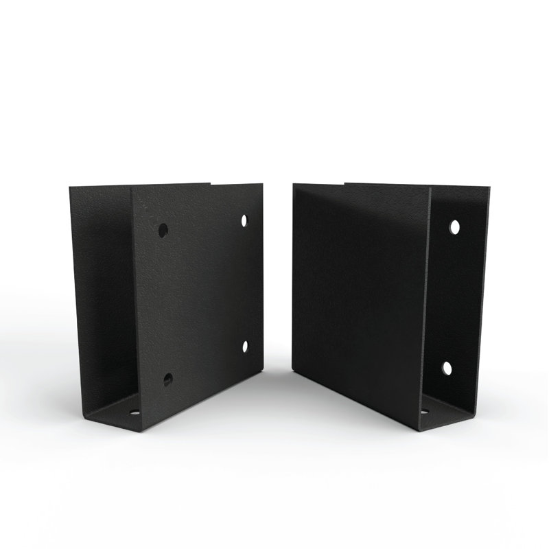 6 po X 6 po Ensemble de support de poteau supérieur (6), H 20 po x l 8 po x P 7 po