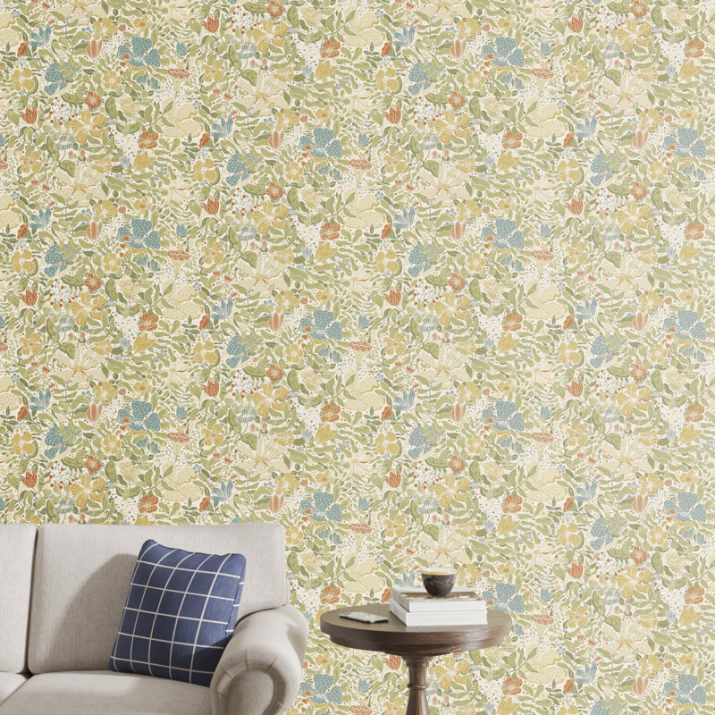 Harriette Floral Wallpaper | Birch Lane
