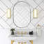 Miroir ovale en métal-579248743-588288157