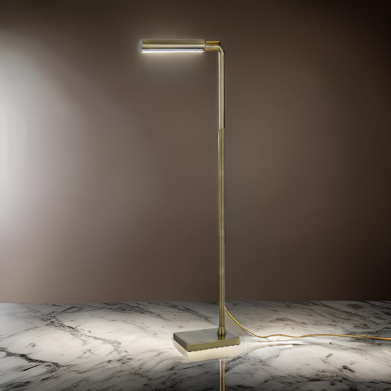 Lampe de travail sur pied 58 po Trixie, Laiton antique