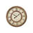 Clocks, 20" Round, Wall Clock, Antique Brown, Transitional
