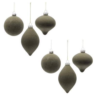 Glass Ball Ornaments (Set of 6)