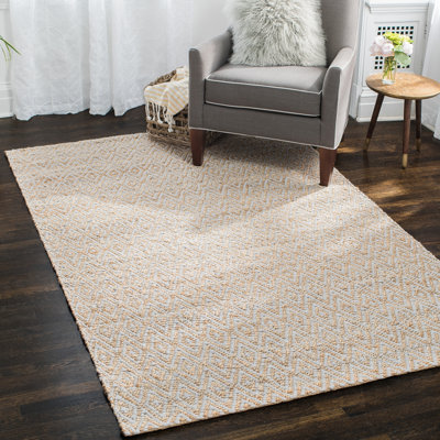 Geometric Jute / Sisal Hand Woven Area Rug