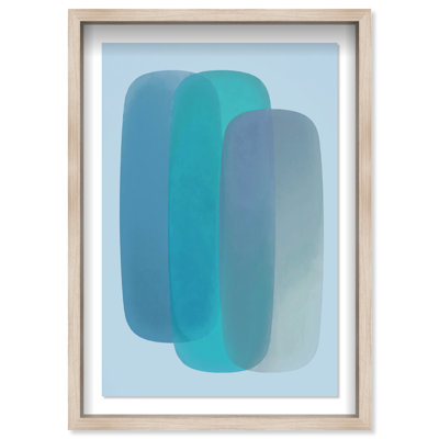 Teal Gradients Print by Oliver Gal