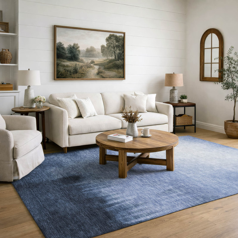 Tapis dégradé de qualité supérieure Mayfield AMF2420, Marine, 9 pi x 12 pi