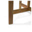 Outdoor Half-Round Folding Acacia Wood Bistro Table, Natural-1952826249