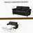 Sleeper Sofas Pull Out Bed, Wood Metal 74 Inch Modern Small Home-1014857984-1014806112-1011564665