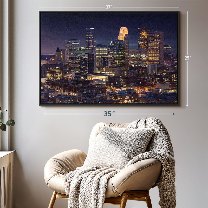 Impression sur toile Minneapolis, H 25 po x l 37 po