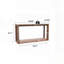 Table console pour canapé d'entrée en placage de bois massif de 60 po, pieds carrés robustes avec finition vieillie, table de canapé large derrière le salon et le couloir-1065169897