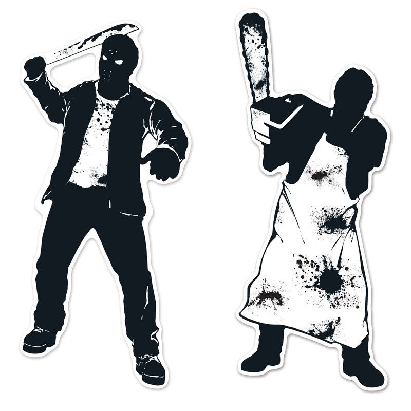 Halloween, psycho silhouettes