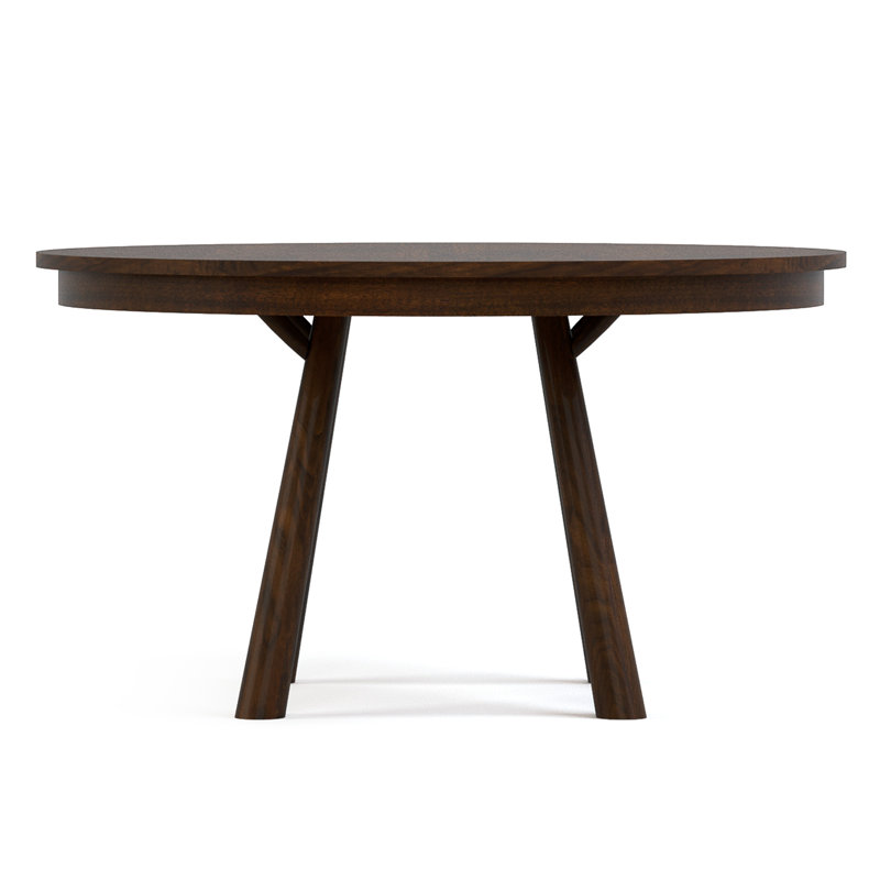 Hudson Valley Round Walnut Wood Dining Table