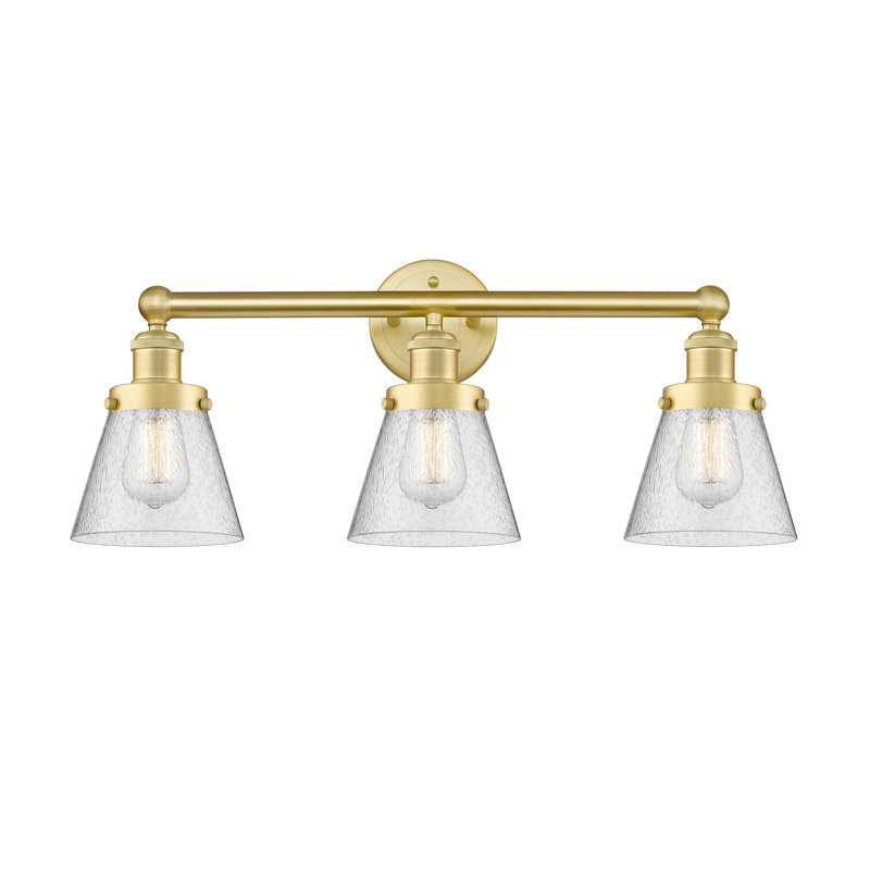 Annamary 3 - Light Dimmable Vanity Light, Seedy, Satin Gold