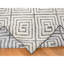 Tapis ivoire en laine noué à la main 9 pi x 12 pi à motif de clé romaine avec laine 0A0C05ED566848CFAFE84784B8E293F0
