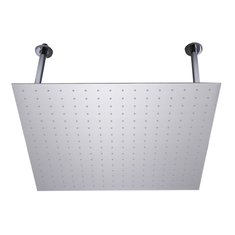 Rain Rain Shower Head 1.8 GPM GPM, Brushed Stainless Steel