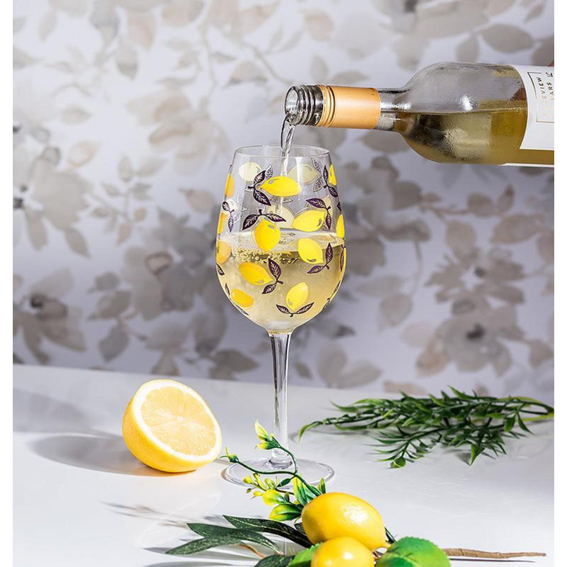Sorrento Lemons Stemmed Wine Goblet