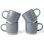 Tasses à café en grès empilables Daytona