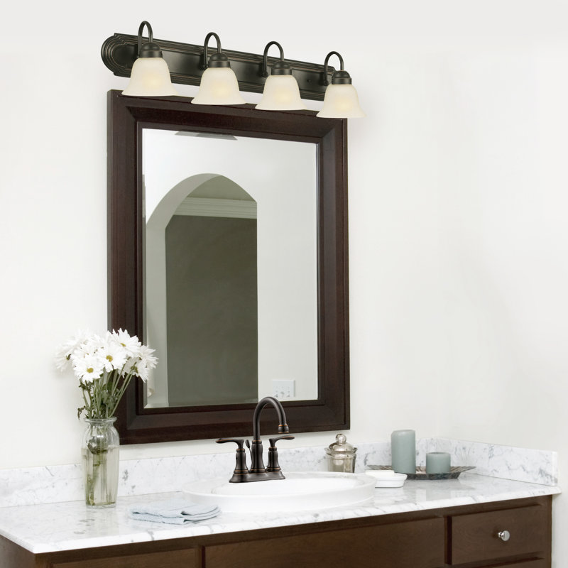 Allante Dimmable Vanity Light, Oil Rubbed Bronze, 4