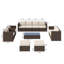 Baecher 11 Piece Wicker Sectional Seating Group with Cushions (Fully Assembled)-760363019
