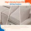 Canapé modulaire en L avec méridienne réversible, canapé rembourré en tissu de lin avec coussins et coussins amovibles, mobilier de salon moderne-427376363