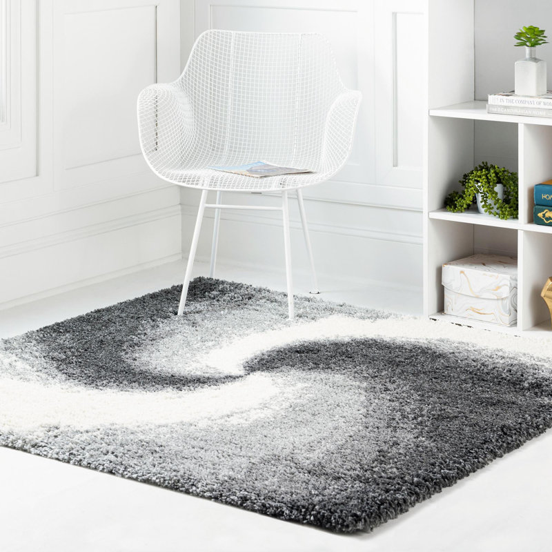 Abstract Indoor Rug, Square 5'