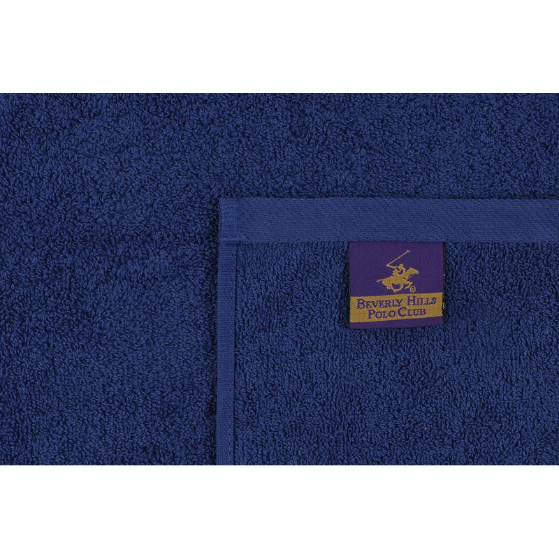 Ensemble de serviettes 4 pièces 100% coton, Bleu clair / bleu foncé / bleu / blanc
