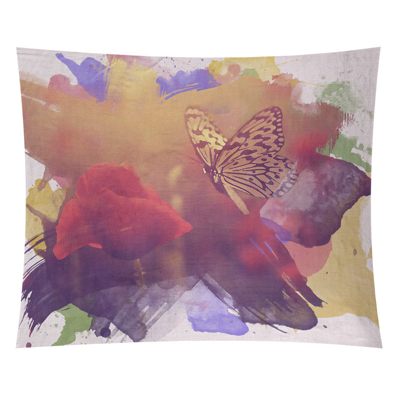Bourbeau Polyester Tapestry, Indoor/Outdoor, 60.5" H x 81.5" W