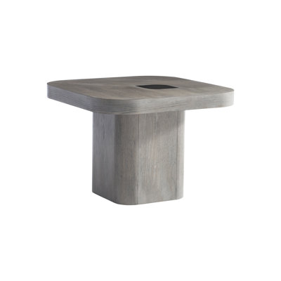 Marcato Solid Wood Pedestal End Table