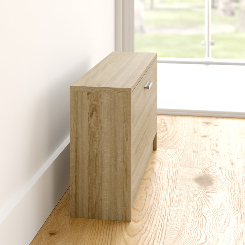 8 Pair Shoe Storage Bench, Light brown
