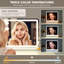 LED Vanity Mirror with Lights, 3 Colour Modes, Touch Control, USB Port, 58 x 46 cm