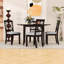 Ensemble de salle à manger à rallonge avec chaises rembourrées-619025995
