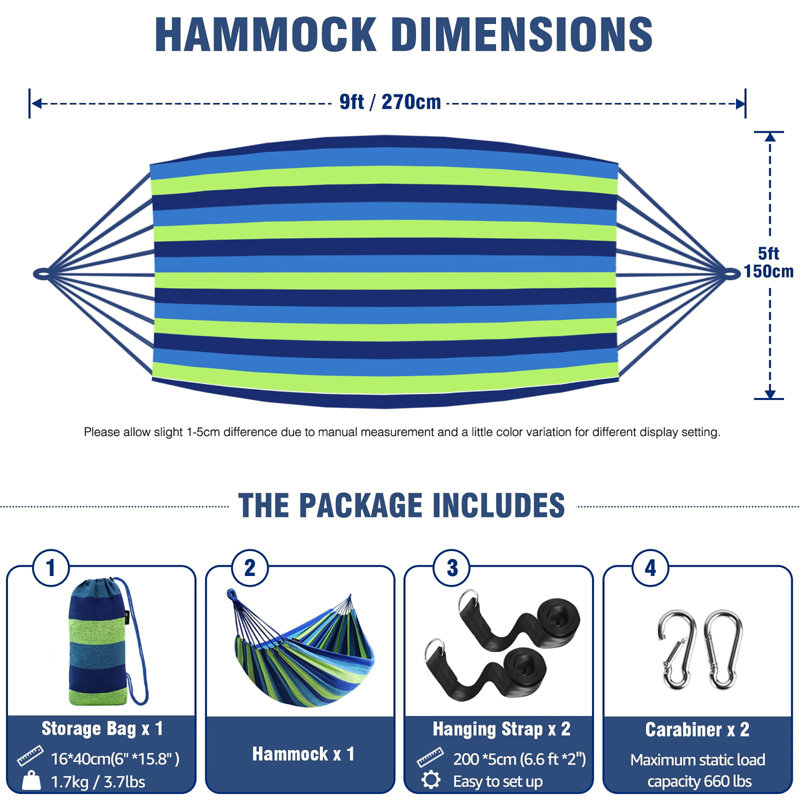 Cotton Hammock Comfortable Fabric