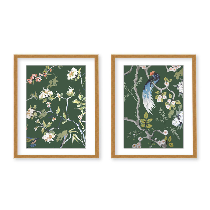 Nature Inspired Dining Room Walls Diptych, 36" H x 48" W