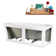 59" Streamline Soaking Freestanding Tub and Tray With Internal Drain