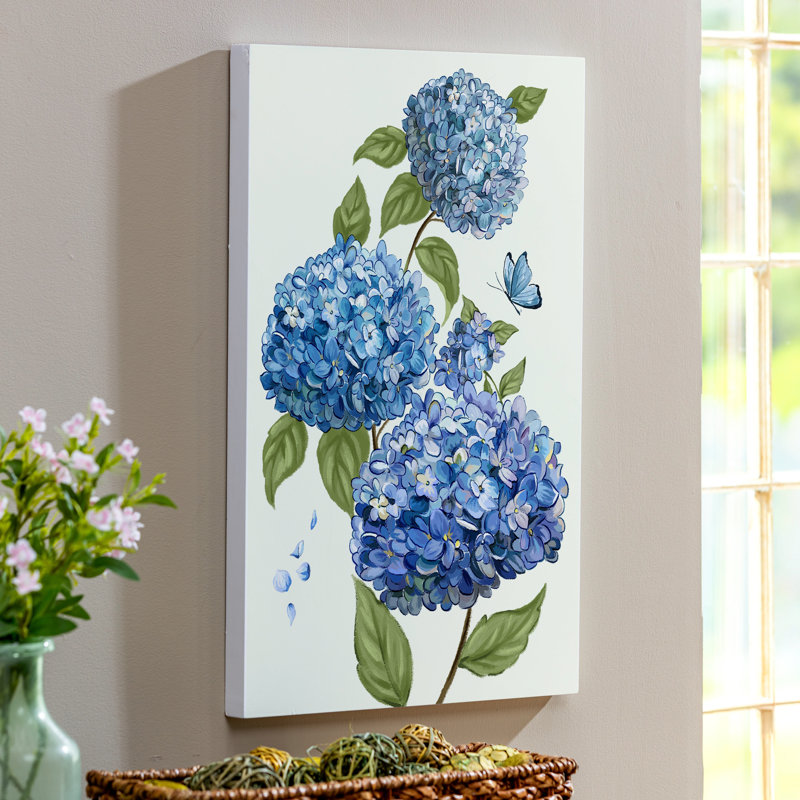 VivaStyle Indoor Wall Decor, Hydrangea Haven, 16" L x 24" H