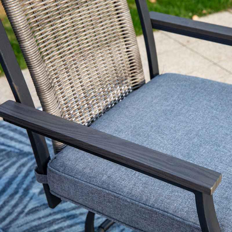Alyne Square 2 - Person 31" Long Bistro Set with Cushions