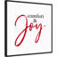 Comfort and Joy - cadre flottant, art textuel sur toile