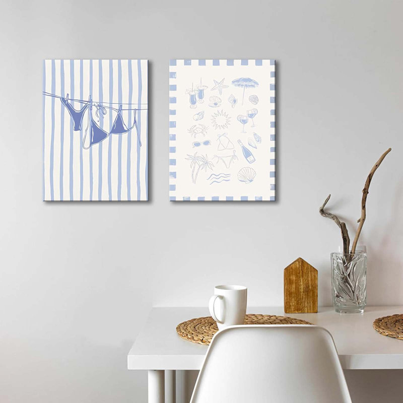 2 Piece Wrapped Canvas Print, 40" H x 60" W