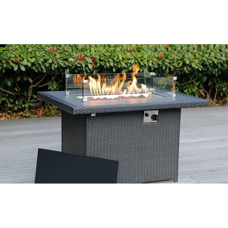 Josmar 7 - Person Patio Conversation Set with Cushions, Sunbrella Coal
