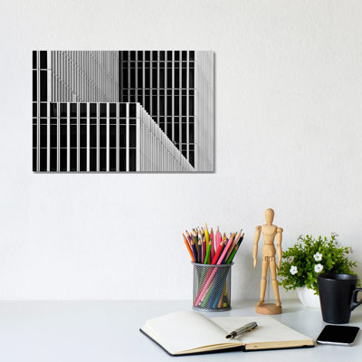 Stripes and Windows by Greetje van Son - 1 Piece Wrapped Canvas Wall Art