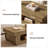55" Modern Coffee Table with Open Storage Shelf