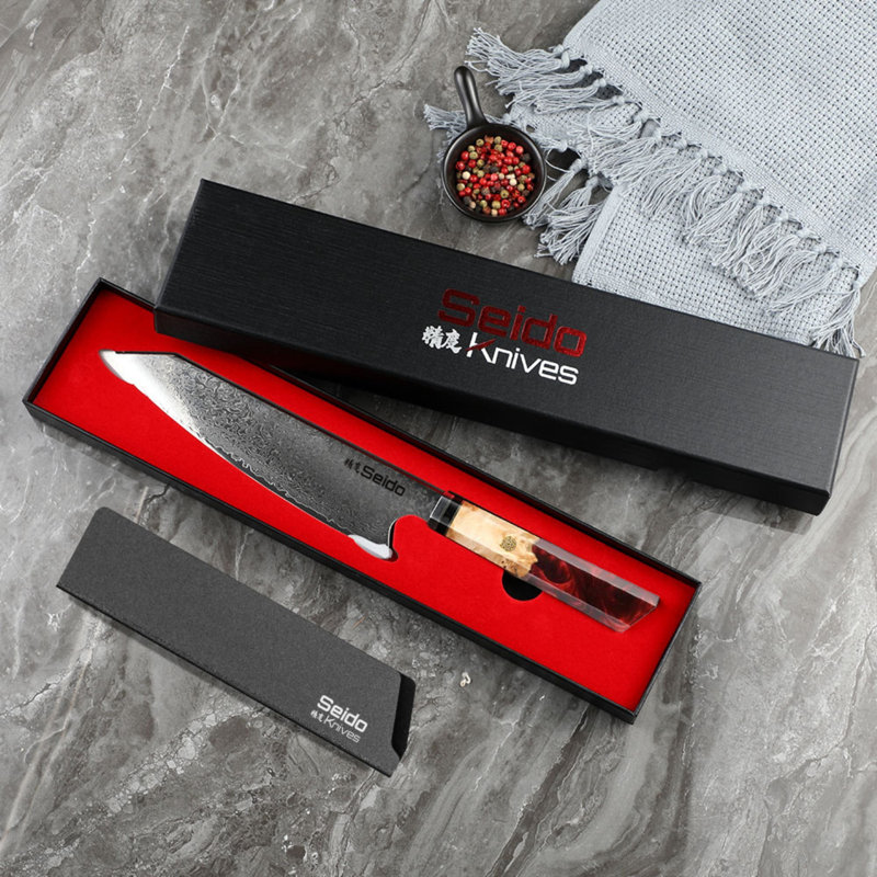 Couteau de chef Seido, Rouge rubis