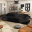 Canapé modulaire en chenille de 112,5 po avec mousse haute densité Winkler-965933847
