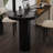 Black U-Shaped Solid Wood desk-108513281