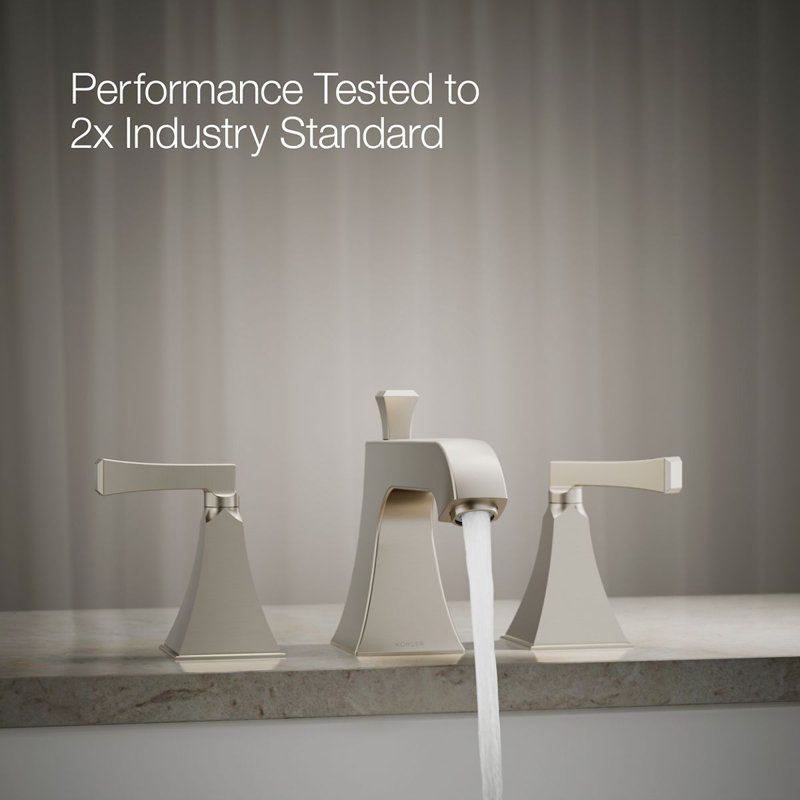 Memoirs® Stately Widespread Bathroom Faucet with Drain Assembly, Vibrant Brushed Nickel