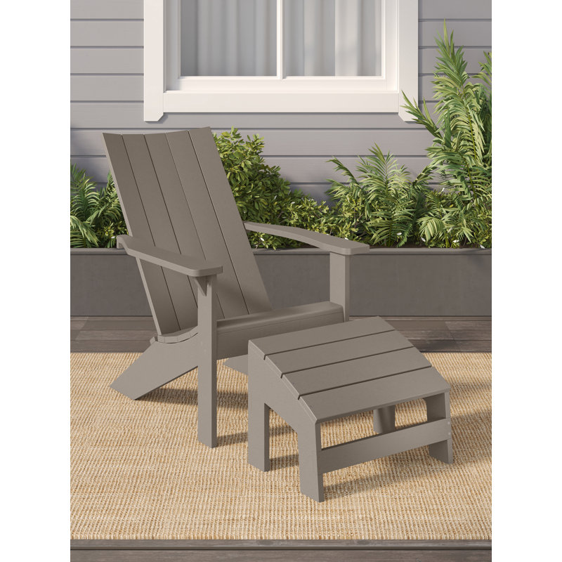 Chaise Adirondack moderne Crystal Harbor beige