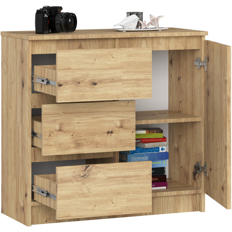 Eron 3 -Drawer Console