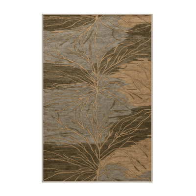 Machine Washable Nature Beige Area Rug