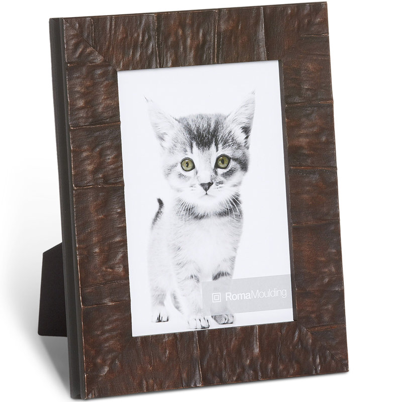 Cadre photo simple en bois, Bâton de cannelle, 8 po x 10 po